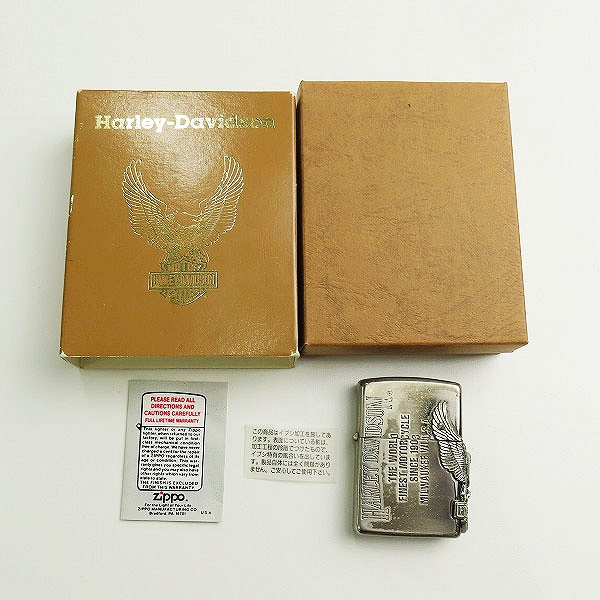 実際に弊社で買取させて頂いたZIPPO/ジッポー HARLEY DAVIDSON/ハーレーダビッドソン サイドメタル/1994年製の画像 9枚目