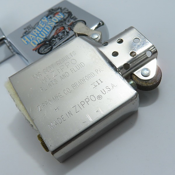 実際に弊社で買取させて頂いたZIPPO/ジッポー HARLEY-DAVIDSON/ハーレーダビッドソン built to last 1996年製の画像 6枚目