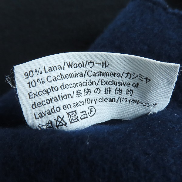 実際に弊社で買取させて頂いた【JPタグ】LOEWE/ロエベ アナグラムロゴ刺繍 カシミア混 ウールマフラーの画像 5枚目
