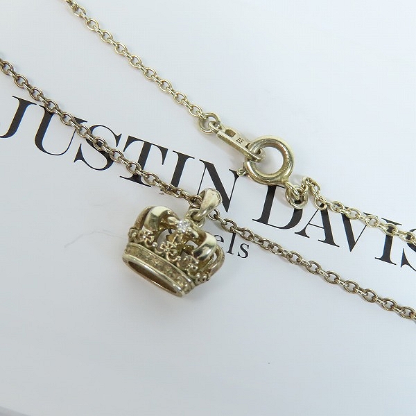 実際に弊社で買取させて頂いた【ギャラ付き】Justin Davis/ジャスティンデイビス Diadem Star クラウンネックレス GOLD FINISH/SNJ823