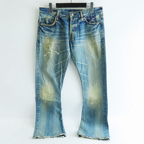 実際に弊社で買取させて頂いたHisteric Gloumer/ヒステリックグラマー XXX ポケットスタッズ プリント デニムパンツ/32