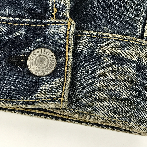 実際に弊社で買取させて頂いたLEVIS/リーバイス 71507XX/J02刻印/ビッグE デニムジャケット/Gジャン/38の画像 6枚目