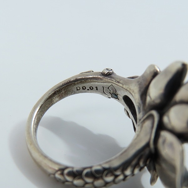 実際に弊社で買取させて頂いたBloody Mary/ブラッディマリー サマフェス限定 ルミネセンス リングｗ/アメジスト＆ホワイトトパーズ BMR901/13号の画像 7枚目