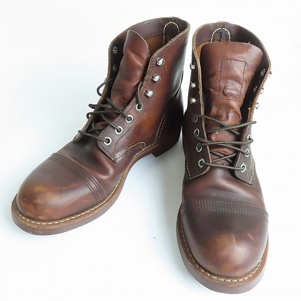 実際に弊社で買取させて頂いたRED WING/レッドウィング IRON RANGER/アイアンレンジャー ワークブーツ 8111/US7.5
