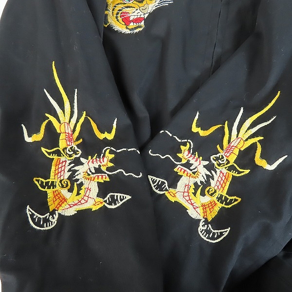 実際に弊社で買取させて頂いたTAILOR TOYO×BEAMS/テーラー東洋×ビームス 雷門 ベトナムジャケット/ベトジャン ブラック TT14053BM/Lの画像 5枚目
