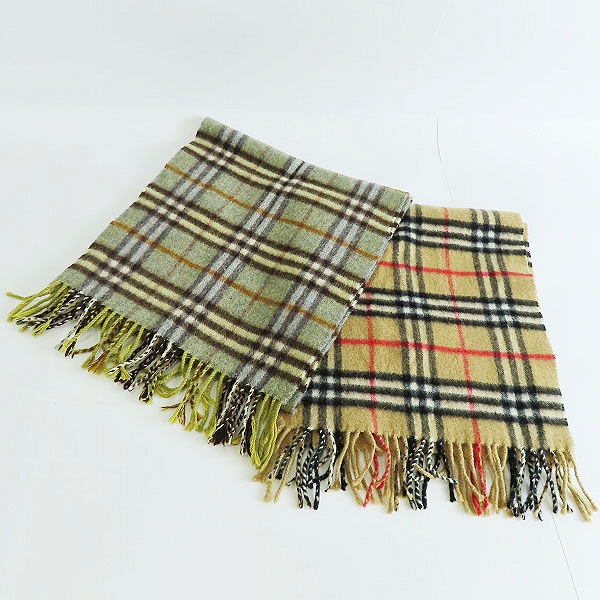 実際に弊社で買取させて頂いたBURBERRY LONDON/Burberrys/バーバリー マフラー 2点セット