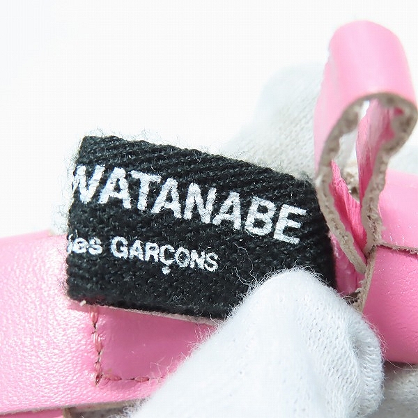 実際に弊社で買取させて頂いたJUNYA WATANABE COMME des GARCONS/ジュンヤワタナベコムデギャルソン メッシュベルト ピンク JA-K305 /Sの画像 4枚目
