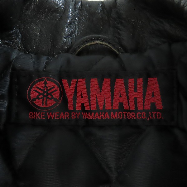 実際に弊社で買取させて頂いたYAMAHA/ヤマハ ダブルライダース L ブラック 日本製 Mの画像 2枚目