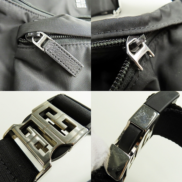 実際に弊社で買取させて頂いたGIVENCHY/ジバンシィ ナイロン エッセンシャル U ウエストバッグ BKU01ZK1D2-001の画像 6枚目