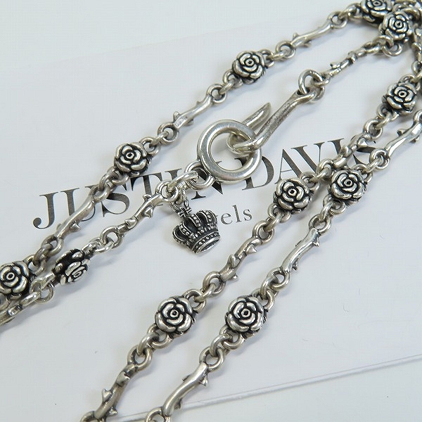 実際に弊社で買取させて頂いた【ギャラ付】Justin Davis/ジャスティンデイビス バリアローズチェーン SNJ667/50cm