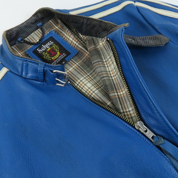 実際に弊社で買取させて頂いたSchott/ショット クラシック レザー ジャケット/3131010/Mの画像 5枚目