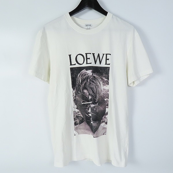 実際に弊社で買取させて頂いた【JPタグ】LOEWE/ロエベ 20SS KEN HEYMAN/キーヘイマン アナグラムロゴ刺繍 半袖Tシャツ H6109980PC/S