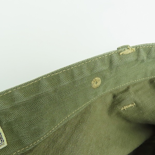実際に弊社で買取させて頂いた(2)BUZZ RICKSON'S/バズリクソンズ U.S MARINE CORPS HERIRINGBONE SHORTS/ショートパンツ BR52206/36の画像 7枚目
