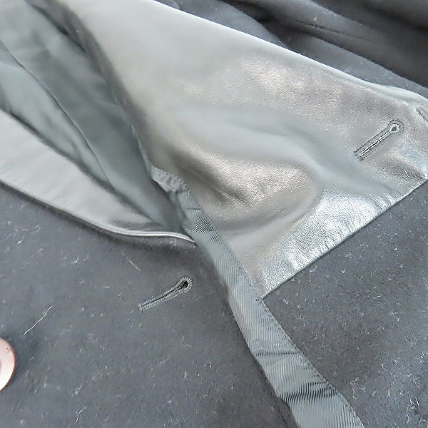 実際に弊社で買取させて頂いたUNDERCOVER/アンダーカバー 13AW 袖ニット ラペル切替コート L1304/1の画像 7枚目