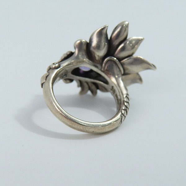 実際に弊社で買取させて頂いたBloody Mary/ブラッディマリー サマフェス限定 ルミネセンス リングｗ/アメジスト＆ホワイトトパーズ BMR901/13号の画像 4枚目