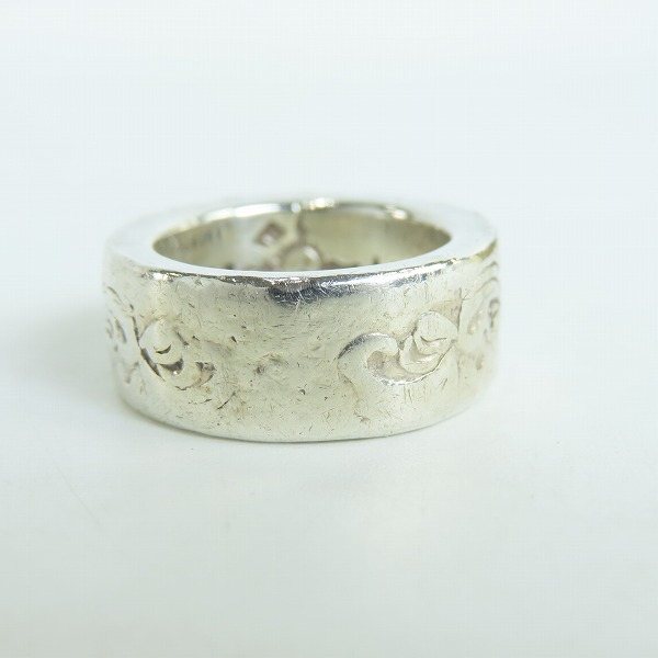 実際に弊社で買取させて頂いたFIRST ARROWS/ファーストアローズ K18付き 唐草彫り アラベスク リング/指輪 11-11.5号の画像 3枚目