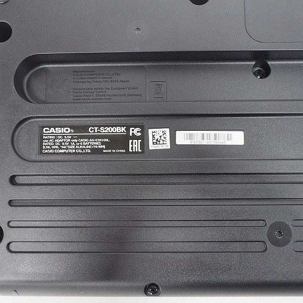 実際に弊社で買取させて頂いた★CASIO/カシオ Casiotone CT-S200BK 61鍵 電子キーボード ブラック 2021年製 ACアダプター付【簡易動作確認済】の画像 5枚目