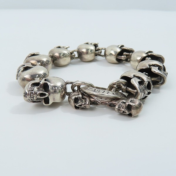 実際に弊社で買取させて頂いたTHE GREAT FROG/ザ グレートフロッグ ラージスカル ブレスレットの画像 2枚目