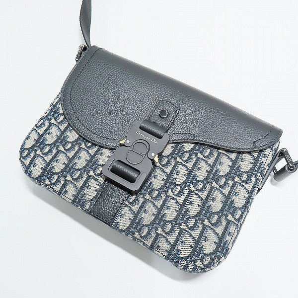 実際に弊社で買取させて頂いた【証明書付き】DIOR/ディオール  レザー切り替えオブリークショルダーバッグ 1ADPO049YKS