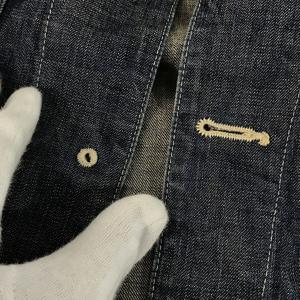 実際に弊社で買取させて頂いたTENDERLOIN/テンダーロイン チェンジボタン デニム ジャケット/カバーオール Sの画像 6枚目