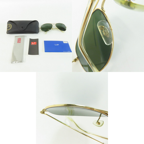 実際に弊社で買取させて頂いたRay-Ban/レイバン COCKPIT/コックピット サングラス/アイウェア RB3362 001の画像 9枚目