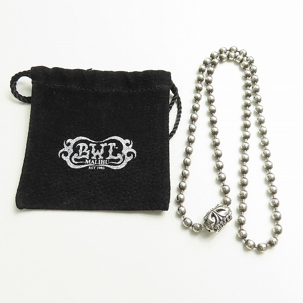 実際に弊社で買取させて頂いたBill Wall Leather/BWL/ビルウォールレザー LARGE BALL CHAIN/ラージ ボールチェーン/ネックレスの画像 6枚目