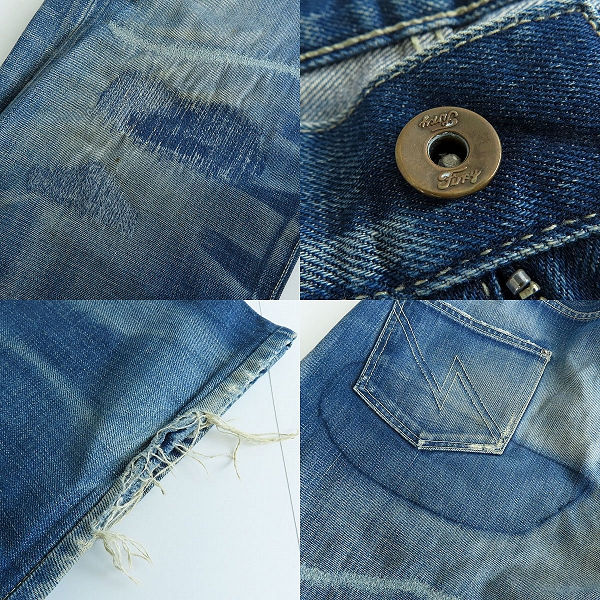 実際に弊社で買取させて頂いたNEIGHBORHOOD/ネイバーフッド BASIC STRAIGHT リペア加工 デニムパンツ 07EX/DCNH-PT-07/Lの画像 8枚目