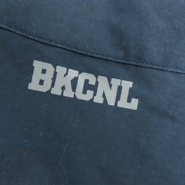 実際に弊社で買取させて頂いたBack Channel/バックチャンネル バンドカラーシャツ ネイビー Mの画像 3枚目