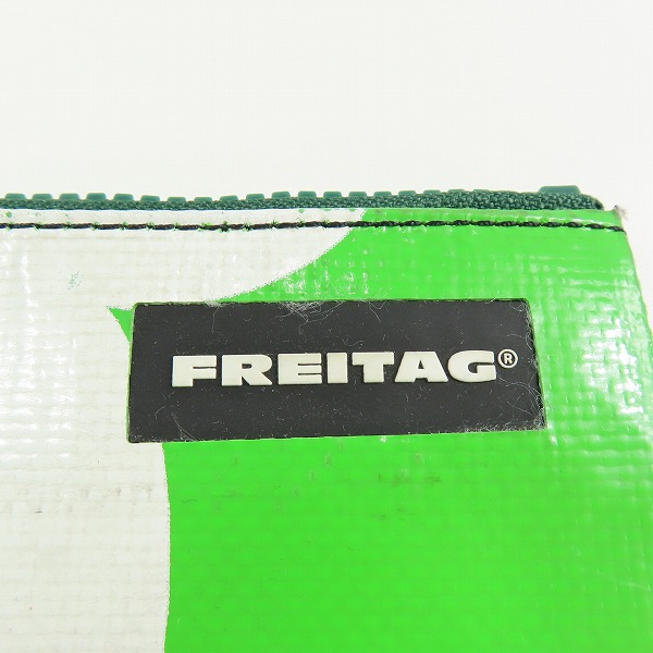 実際に弊社で買取させて頂いたFREITAG/フライターグ F08 DAN/ダン ポーチ/セカンドバッグ/クラッチバッグ グリーン/ホワイトの画像 3枚目