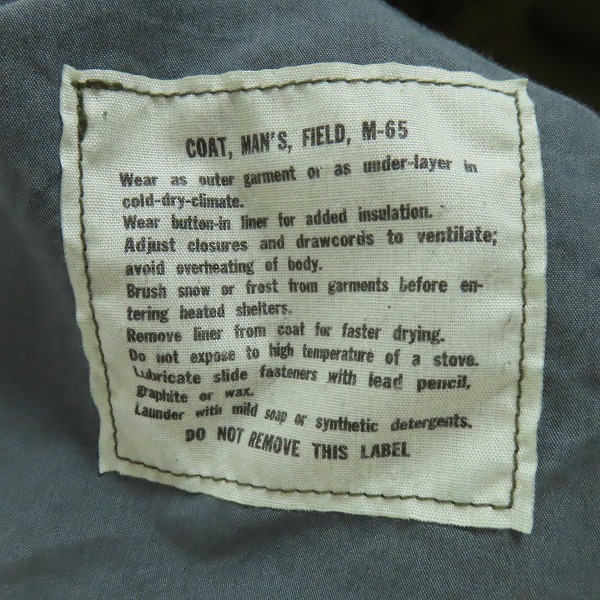 実際に弊社で買取させて頂いたBUZZ RICKSONS/バズリクソンズ M-65 フィールドジャケット/BR11702/Lの画像 3枚目