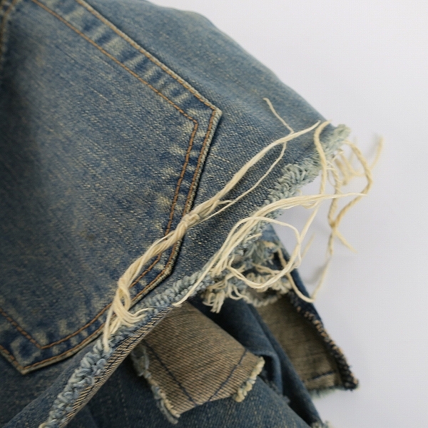 実際に弊社で買取させて頂いたJUNYA WATANABE COMME des GARCONS/ジュンヤワタナベコムデギャルソン 再構築 デニムスカート JN-S085 /Sの画像 8枚目