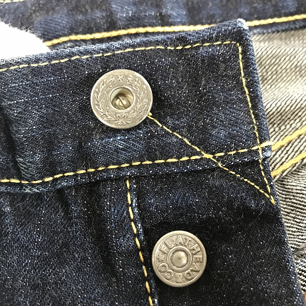 実際に弊社で買取させて頂いたTHE FLAT HEAD/フラットヘッド 大戦モデル デニムパンツ 3003/38の画像 7枚目