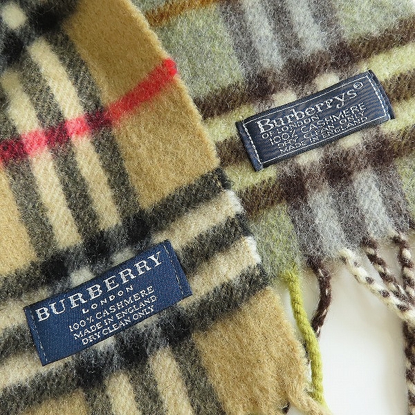 実際に弊社で買取させて頂いたBURBERRY LONDON/Burberrys/バーバリー マフラー 2点セットの画像 1枚目