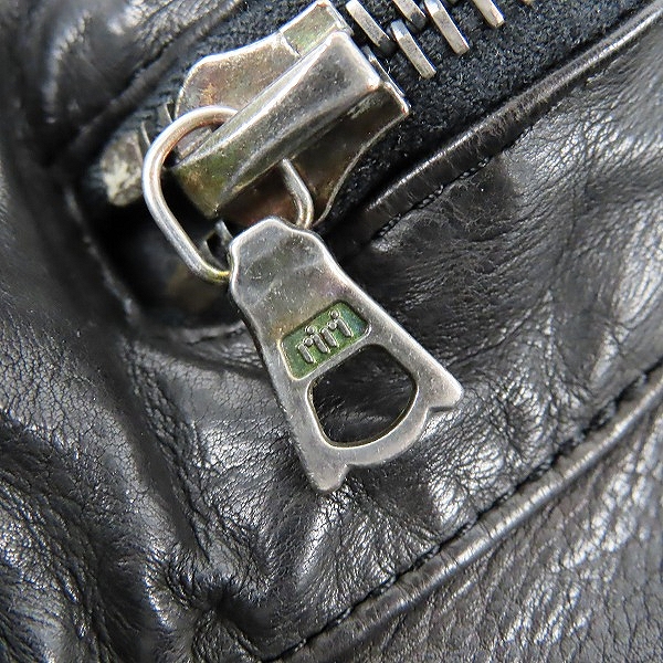 実際に弊社で買取させて頂いたBACKLASH/バックラッシュ ドイツタンニンカーフ製品染め M-65 ミリタリージャケット 1148-04/2の画像 4枚目