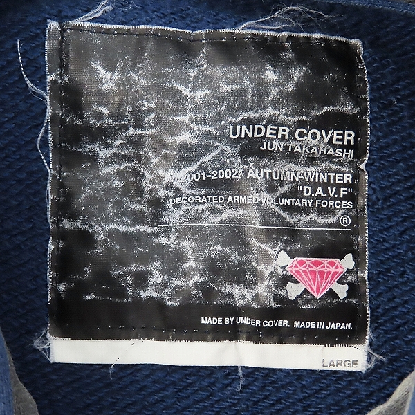 実際に弊社で買取させて頂いたUNDER COVER/アンダーカバーアーカイブ  D.A.V.F期 宝飾武装義勇 ジャケット S259/Lの画像 2枚目
