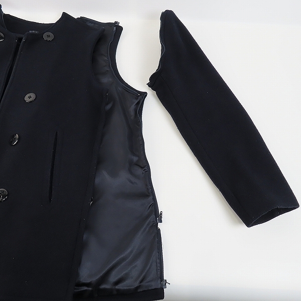 実際に弊社で買取させて頂いたUNDERCOVER/アンダーカバー アーカイブ 98AW Exchange期/small parts 分解Pコート ウール/Mの画像 6枚目