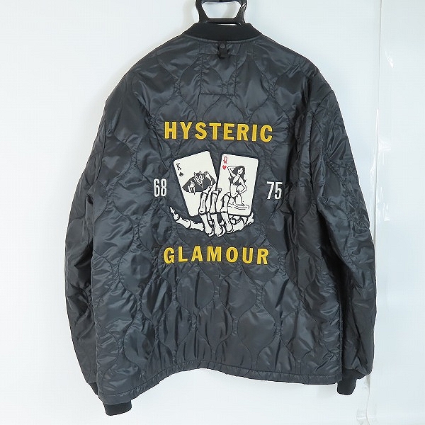 実際に弊社で買取させて頂いたHYSTERIC GLAMOUR/ヒステリックグラマー KINGアンドQUEENキルティングブルゾン  02223AB05 XLの画像 1枚目