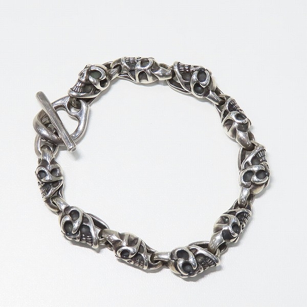 実際に弊社で買取させて頂いたBWL/ビルウォールレザー スモール グッドラック スカル カスタム ブレスレットの画像 5枚目