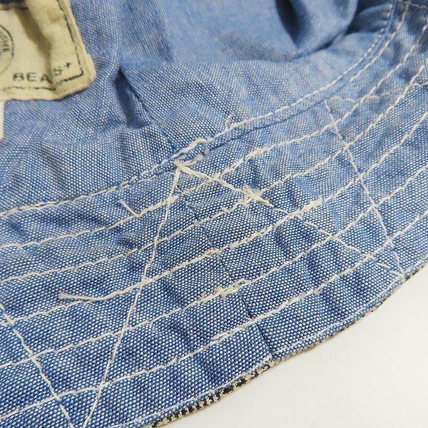 実際に弊社で買取させて頂いたENGINEERED GARMENTS×BEAMS PLUS/エンジニアドガーメンツ×ビームスプラス チェック柄 バケットハット Mの画像 5枚目