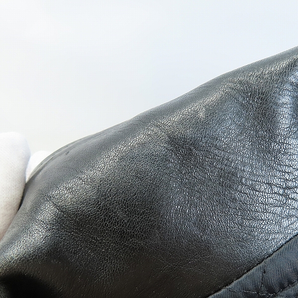 実際に弊社で買取させて頂いたNEIGHBORHOOD/ネイバーフッド ダブルライダースジャケット 192SZNH-JKM05/Mの画像 5枚目