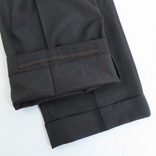 実際に弊社で買取させて頂いたWACKOMARIA × DORMEUIL/ワコマリア × ドーメル STRIPED PLEATED TROUSERS/XLの画像 5枚目