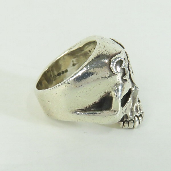 実際に弊社で買取させて頂いたTHE GREAT FROG/ザ グレートフロッグ TGF スカル リング 21号の画像 4枚目