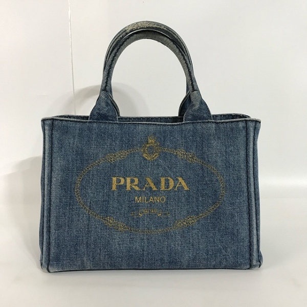 実際に弊社で買取させて頂いたPRADA/プラダ CANAPA/カナパ デニム 2WAY ハンド/ショルダー バッグ 1BG439