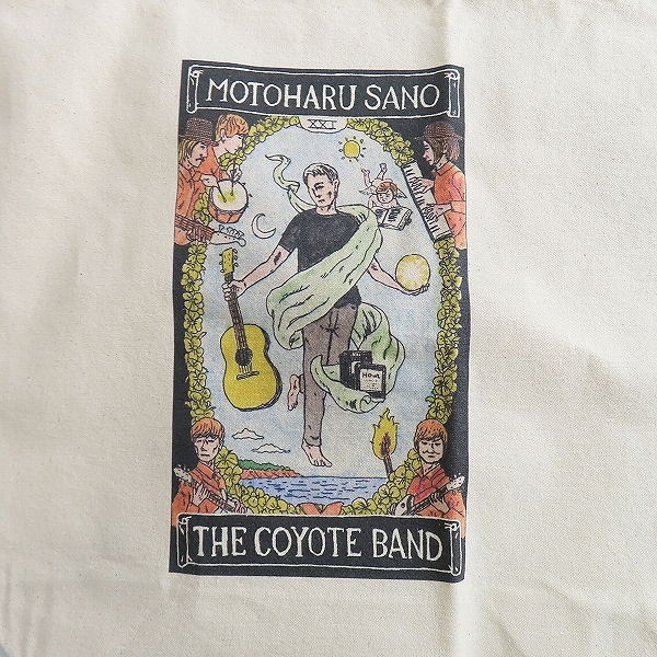 実際に弊社で買取させて頂いた【未使用】佐野元春×BEAMS/ビームス 40TH THE COYOTE BANデザイン トートバッグの画像 7枚目