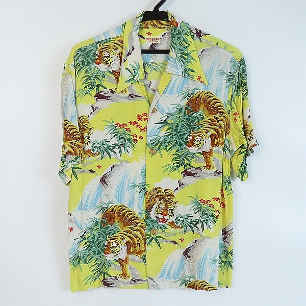 実際に弊社で買取させて頂いたTHE FLAT HEAD/フラットヘッド 虎デザイン アロハシャツ/S
