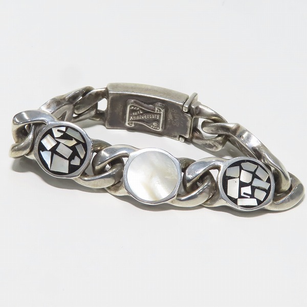 実際に弊社で買取させて頂いたSTANLEY GUESS/スタンリーゲス ラウンドマルチシェルブレスレットの画像 2枚目