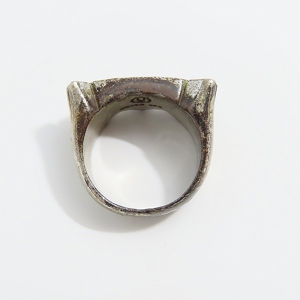 実際に弊社で買取させて頂いたUNDERCOVER/アンダーカバー SV925 ダイヤ ボーン リング/13.5-15号の画像 5枚目