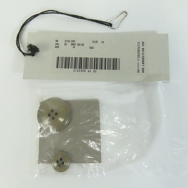 実際に弊社で買取させて頂いたLAD MUSICIAN/ラッドミュージシャン 22SS トレンチコート 2122-350/44の画像 8枚目