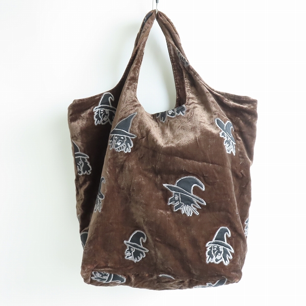 実際に弊社で買取させて頂いたUNDERCOVER/アンダーカバー JUN TAKAHASHI トートバッグ ハンドバッグ ベロア 魔女 総柄