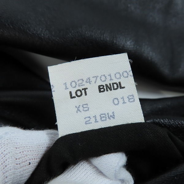 実際に弊社で買取させて頂いたSchott/ショット ONE STAR/ワンスター WOMENS ライダース レザー ジャケット 7197/XSの画像 6枚目